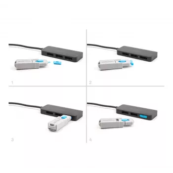 Portu bloķētājs DeLOCK 20951 10 Portu Bloķētājs DisplayPort ligzdai zils
