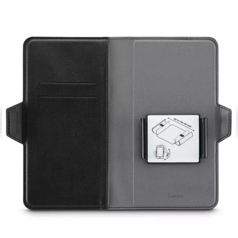 Hama 00118895 Eco universāls telefona maciņš tālruņiem līdz 7,5 x 15,3 cm, melns