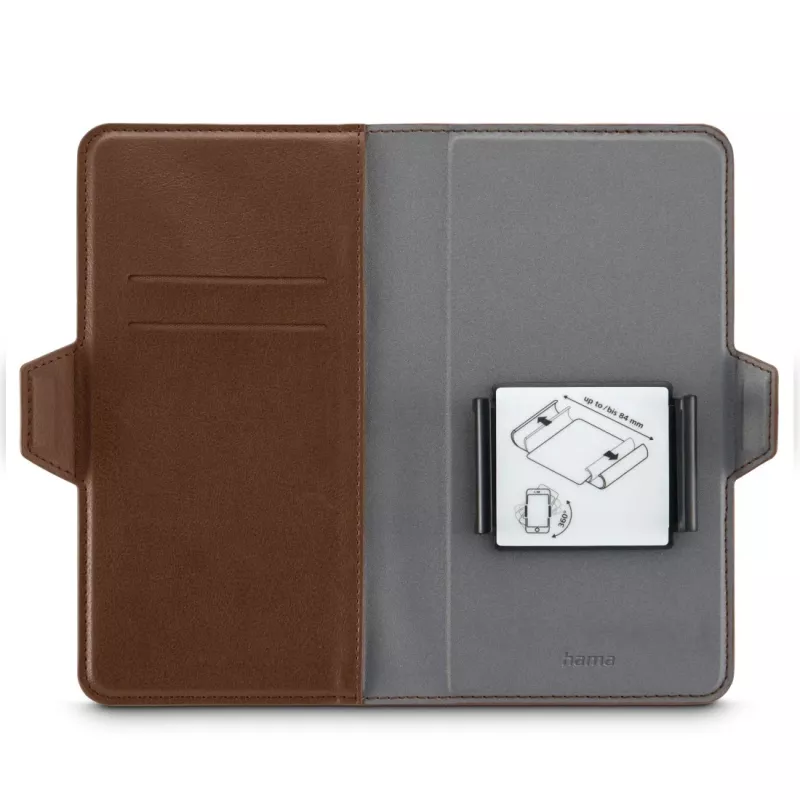 Hama 00118895 telefona maciņš 15.5 cm (6.1 collu) Folio Brūns