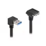 DeLOCK USB kabelis USB Type-A vīrišķais 90° uz leju uz Micro-B vīrišķais 1m melns