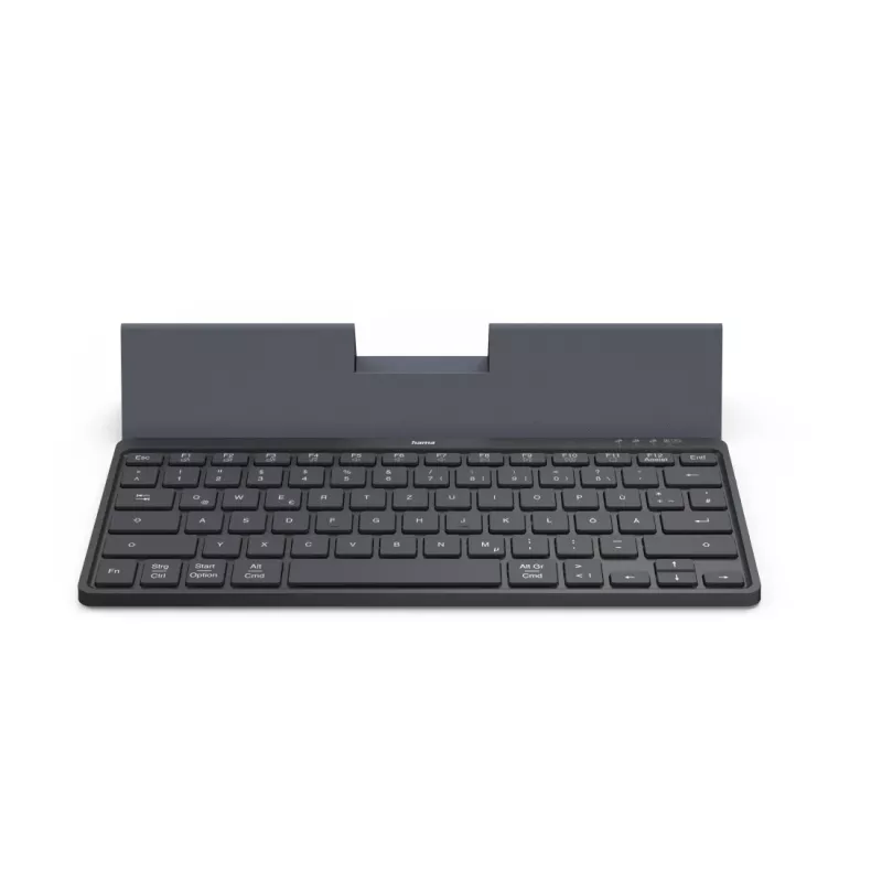 Hama Travel 600 QWERTZ vācu Bluetooth tastatūra melna, tumši pelēka