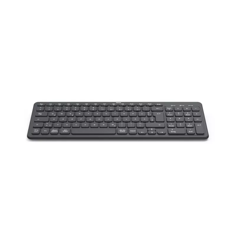 Hama WK-300 bezvadu tastatūra Home/Office RF Wireless + Bluetooth QWERTZ melna