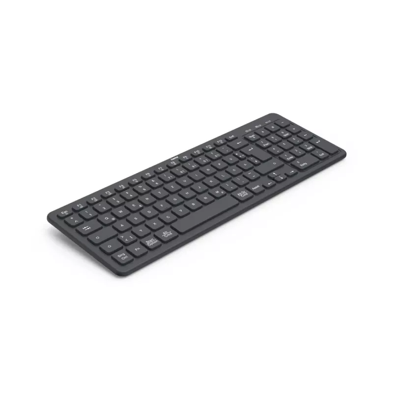 Hama WK-300 bezvadu tastatūra Home/Office RF Wireless + Bluetooth QWERTZ melna