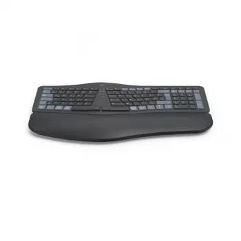 Hama WK-900 Ergo tastatūra Home/Office RF Wireless + Bluetooth QWERTZ vācu melna, zila, tumši pelēka