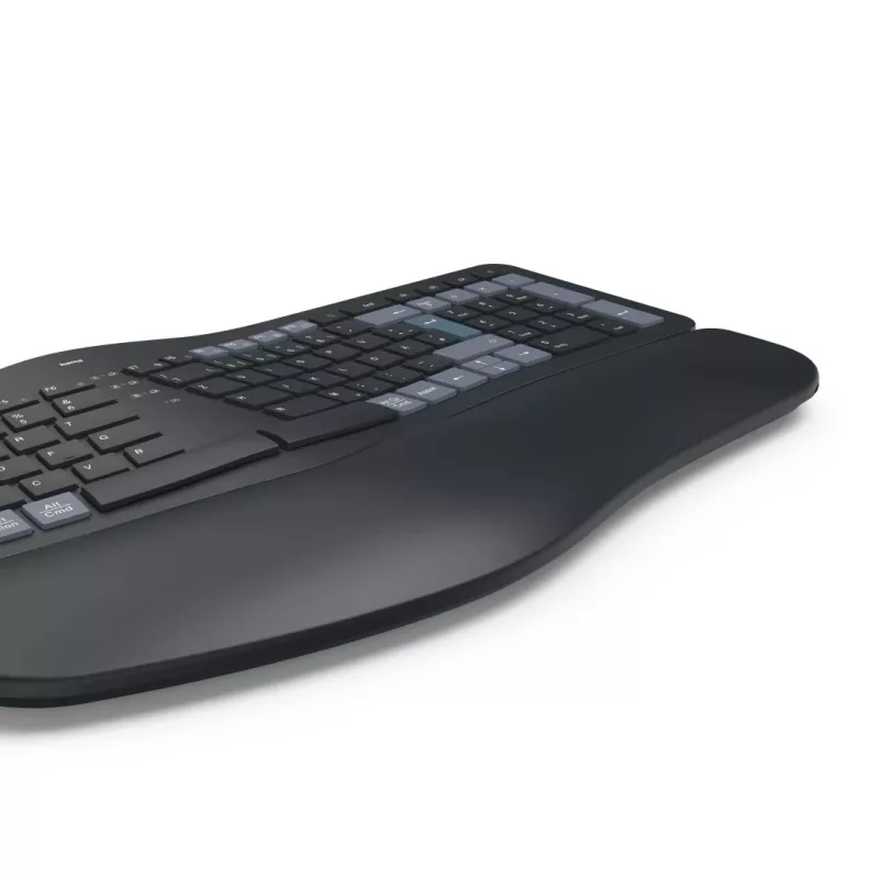 Hama WK-900 Ergo tastatūra Home/Office RF Wireless + Bluetooth QWERTZ vācu melna, zila, tumši pelēka