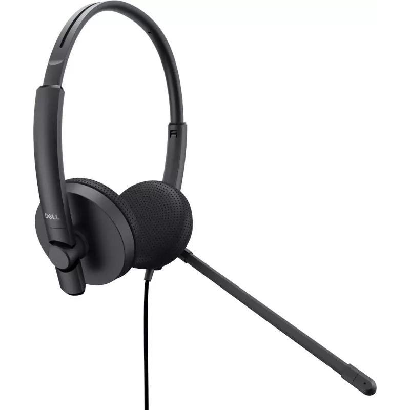 DELL WH1022 Austiņas ar vadu, galvas saite, zvaniem/mūzikai, USB Type-A, melnas