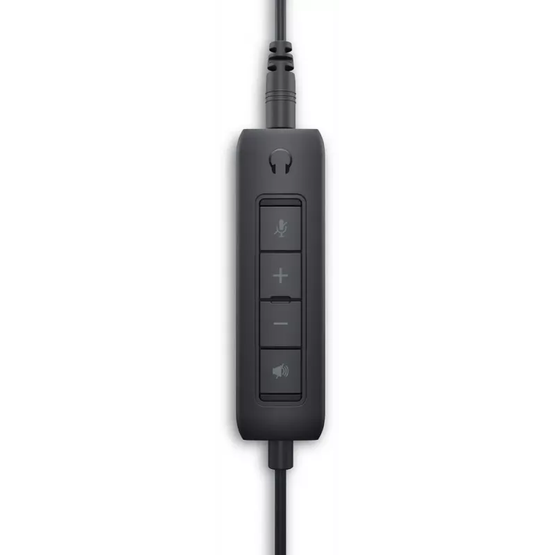 DELL WH1022 Austiņas ar vadu, galvas saite, zvaniem/mūzikai, USB Type-A, melnas
