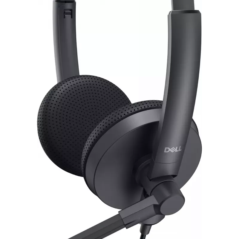 DELL WH1022 Austiņas ar vadu, galvas saite, zvaniem/mūzikai, USB Type-A, melnas