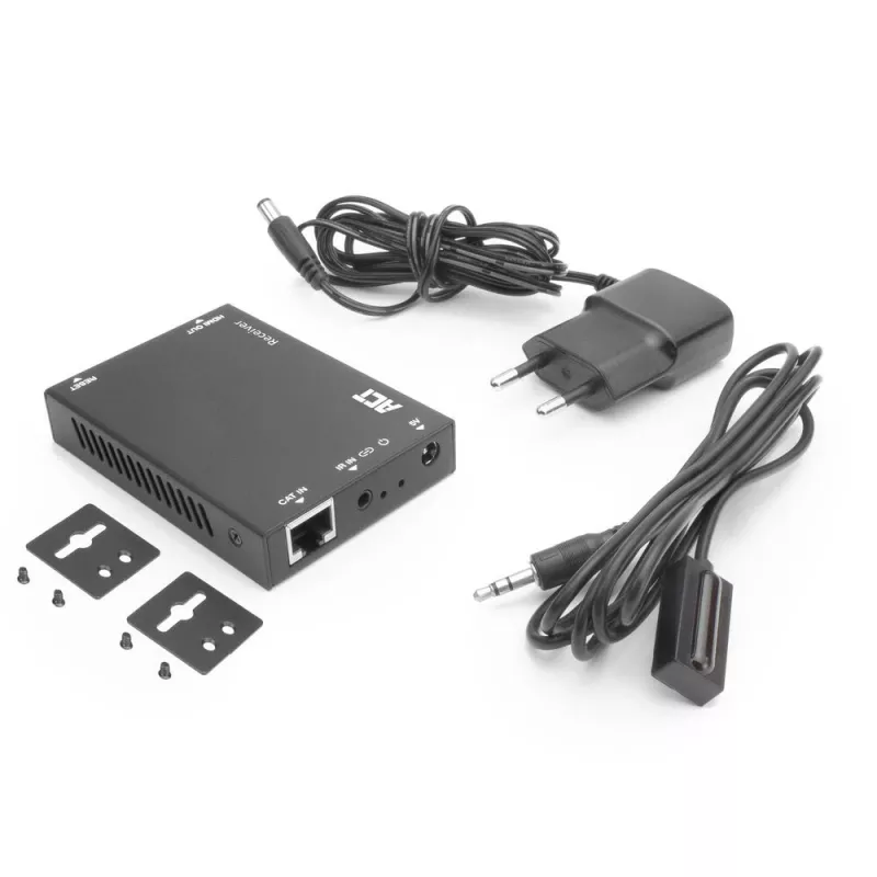 Uztvērējs ACT AC7853 HDMI over CATx — uztvērējs HDMI signālam pa Ethernet līdz 150 m