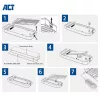 ACT USB 40Gbps M.2 2280 NVMe / PCIe SSD ārējais korpuss, bezinstrumentu montāža