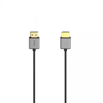 Hama 00205449 HDMI kabelis 1.5 m HDMI Type A (Standarta) Melns, Pelēks