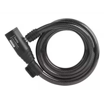 Hama 00178136 velosipēda slēdzene Melna 1200 mm Kabeļslēdzene