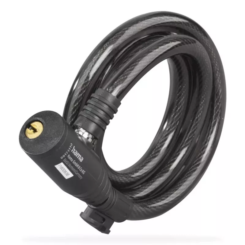 Hama 00178136 velosipēda slēdzene Melna 1200 mm Kabeļslēdzene