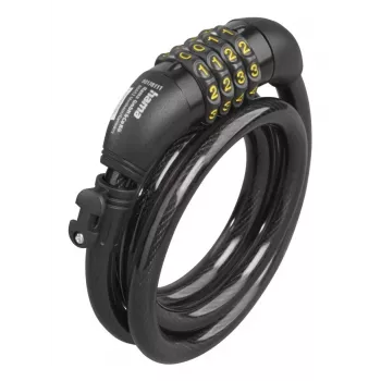 Hama 00178135 veloslēdzene, kabeļa tipa, melna, 1200 mm