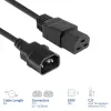 Strāvas vads ACT C14 uz C21 IEC60320, 2 m, 250 V, 10 A, melns