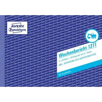 Grāmatvedības forma/grāmata A5 Avery 1311 50 lapas
