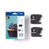 Brother LC123BK 2-pack, melna pigmenta tinte, 600 lpp., 2 iepakojums