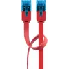 Goobay Flat Patch Cable CAT 6A U/UTP Sarkans 0,5m