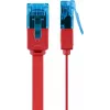 Goobay Flat Patch Cable CAT 6A U/UTP Sarkans 0,5m