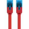 Goobay Flat Patch Cable CAT 6A U/UTP Sarkans 0,5m
