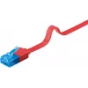 Goobay Flat Patch Cable CAT 6A U/UTP Sarkans 0,5m
