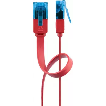 Goobay Flat Patch Cable CAT 6A U/UTP Sarkans 0,5m