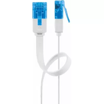 Tīkla kabelis Goobay CAT 6A plakanais patch kabelis RJ-45 Cat6a 0,5m balts