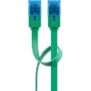Goobay CAT 6A plakanais tīkla kabelis U/UTP 1m Zaļš RJ-45