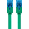 Goobay CAT 6A plakanais tīkla kabelis U/UTP 1m Zaļš RJ-45