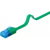 Goobay CAT 6A plakanais tīkla kabelis U/UTP 1m Zaļš RJ-45
