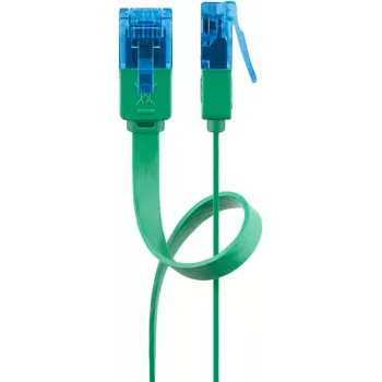 Goobay CAT 6A plakanais tīkla kabelis U/UTP 1m Zaļš RJ-45