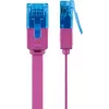 Plakans tīkla vads Goobay CAT 6A U/UTP Violeta 2m