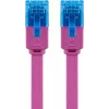 Plakans tīkla vads Goobay CAT 6A U/UTP Violeta 2m