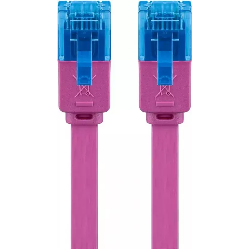 Plakans tīkla vads Goobay CAT 6A U/UTP Violeta 2m