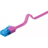 Plakans tīkla vads Goobay CAT 6A U/UTP Violeta 2m