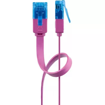 Plakans tīkla vads Goobay CAT 6A U/UTP Violeta 2m