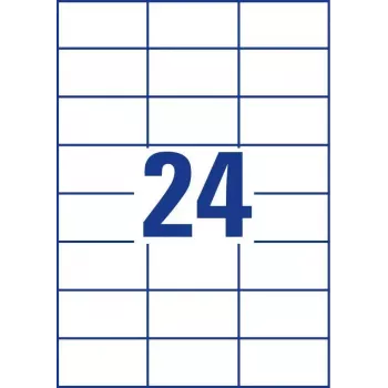 Pašlīmējošās etiķetes Avery Zweckform 6173 Taisnstūrveida Pastāvīgās Baltas — 720 gab.