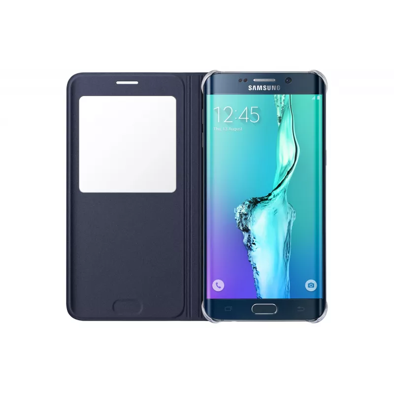 Samsung EF-CG928 S-View Flip vāciņš Galaxy S6 edge+ Melns, Zils