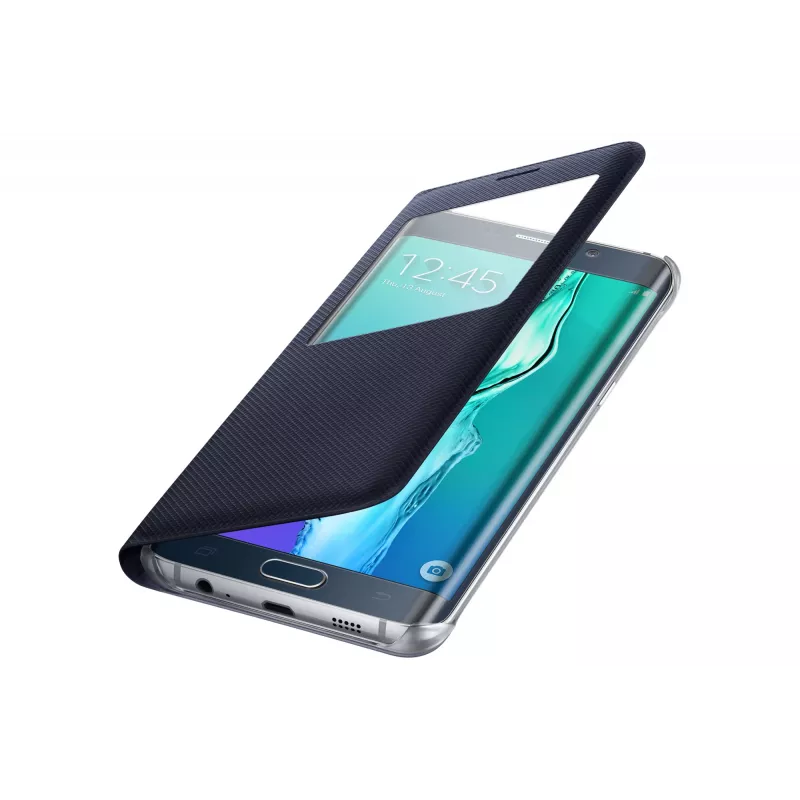Samsung EF-CG928 S-View Flip vāciņš Galaxy S6 edge+ Melns, Zils