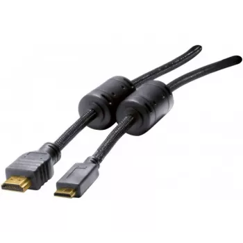 Hypertec 128269-HY HDMI kabelis 1,5 m HDMI Type A (Standard) – HDMI Type C (Mini) Melns