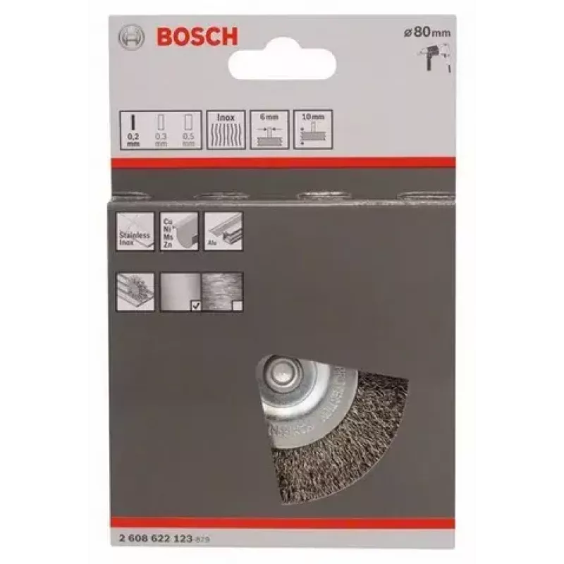 Stiepļu ritenis Bosch 2 608 622 123 8 cm, kāta diametrs 6 mm