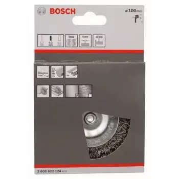 Stiepļu sukas rats Bosch 2 608 622 124 10 cm Kāta diametrs 6 mm