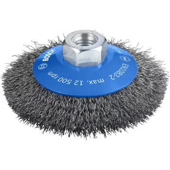 Pulēšanas birste Bosch Clean for Metal Tapered Crimped Wire, 100 mm