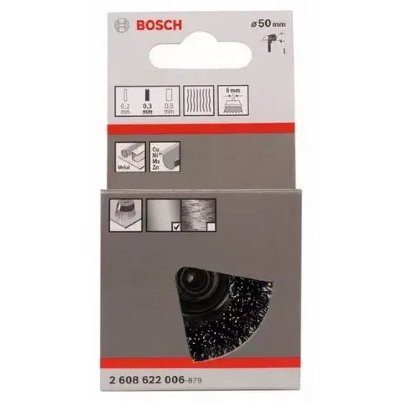 Birstes kauss Bosch 2 608 622 006 Diametrs 5 cm Stieples biezums 0.3 mm