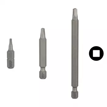 Bosch Extra-Hart skrūvgrieža uzgaļu komplekts, 3 gab., 25 mm garums, 1/4 collas (6,35 mm) sešstūra kāts