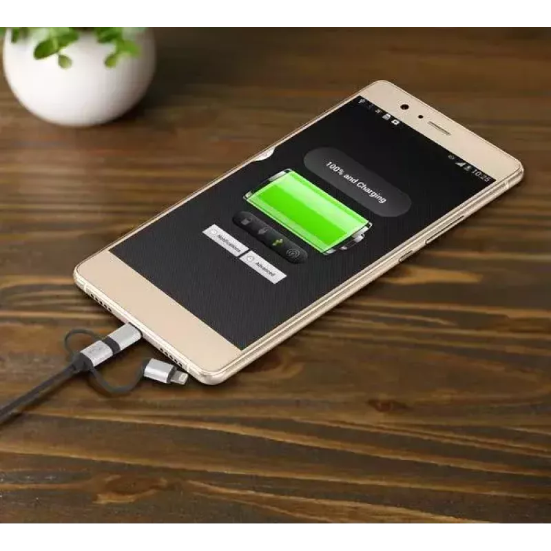 USB kabelis Renkforce RF-4600467 0,5m USB A USB C/Micro-USB B/Lightning pelēks