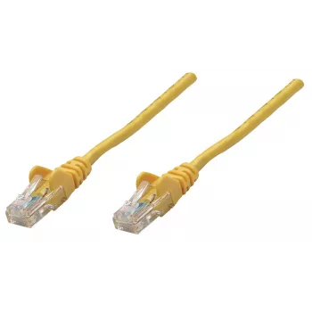 Intellinet tīkla lēciena kabelis, Cat6A, 0,25 m, dzeltens, varš, S/FTP, LSOH/LSZH, RJ45, apzeltīti kontakti, bez aizķeršanās, ar aizsargvāciņu, mūža garantija