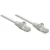 Intellinet tīkla vads, Cat5e, 0.25m, Pelēks, CCA, U/UTP, PVC, RJ45, apzeltīti kontakti, aizsargvāciņš, ar sprūda aizsardzību, mūža garantija