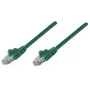 Intellinet tīkla vads, Cat5e, 0,25 m, zaļš, CCA, U/UTP, PVC, RJ45, apzeltīti kontakti, aizsargvāciņš, mūža garantija
