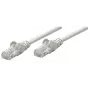 Intellinet tīkla vads, Cat6, 0,25m, Pelēks, Varš, U/UTP, PVC, RJ45, Apzeltīti kontakti, Aizsargvāciņš, Ar boot, Mūža garantija